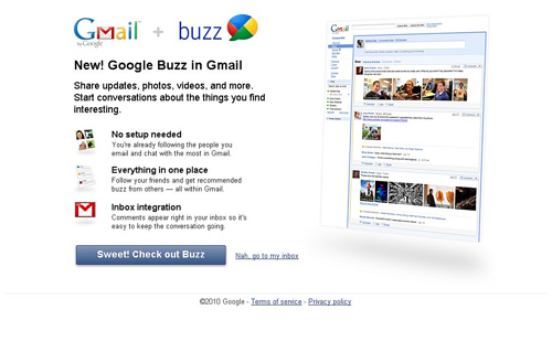 Google Buzz Screenshots